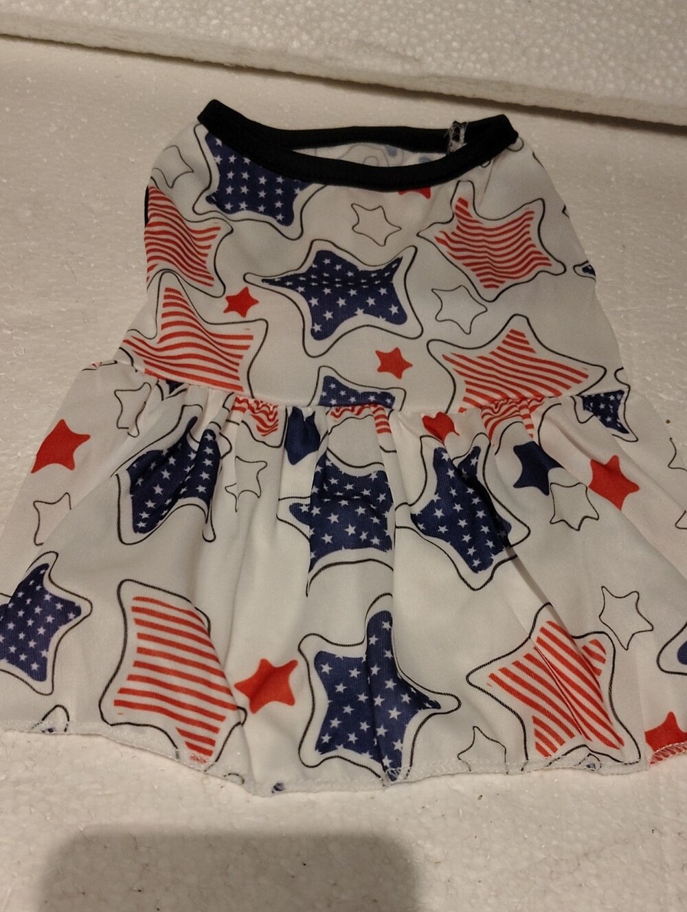 Pet Sz S Red & Blue Star Dress